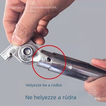 Mop kiegészítők: csattal rögzíthető pornyomó, csavaros csatlakozó, klipsz fej, rúd csatlakozó, tengely, sík felmosó csatlakozó