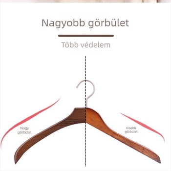 Tömörfa ruhafogas széles vállú, csúszásmentes, varrat nélküli