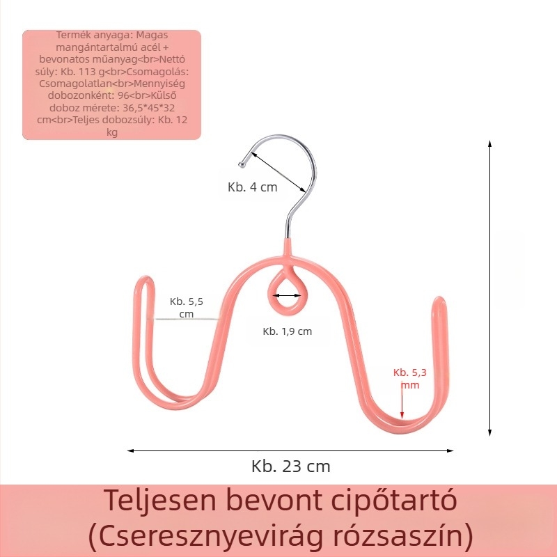 Rozsdamentes acélból készült cipőakasztó balkonra, szélálló és multifunkcionális szárítórács