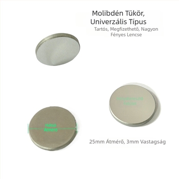 ZnSe félhold alakú lencse és fókuszáló tükör lézervágó gépekhez, fókusztávolságok 50,8/63,5 mm, átmérő 20 mm
