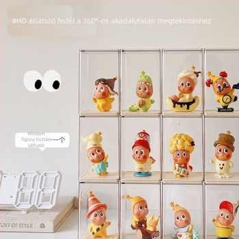 Átlátszó akril kiállító doboz egyetlen figurához