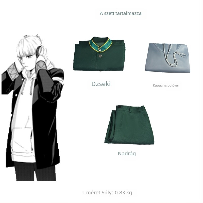 Szélálló cosplay jelmez tinédzsereknek – anime szerepjátékhoz