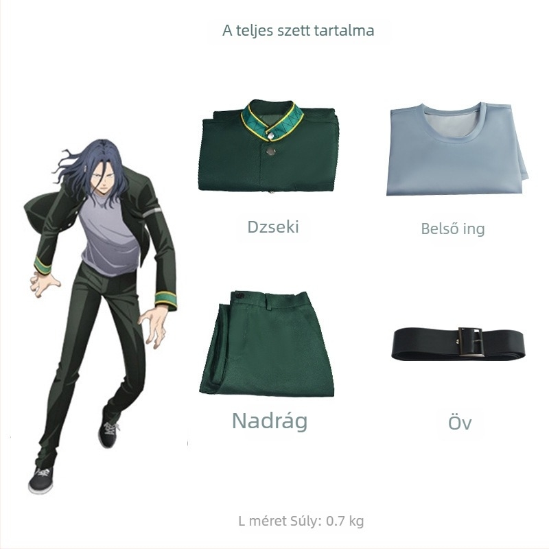 Szélálló cosplay jelmez tinédzsereknek – anime szerepjátékhoz