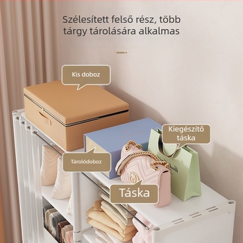 Padlón álló tároló polc otthoni használatra, többszintes nappali tároló és könyvespolc
