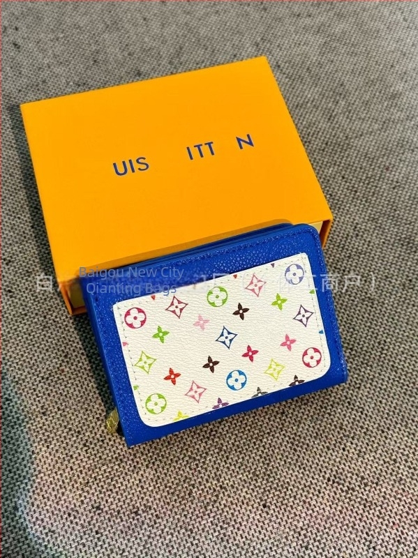 PU bőrű kártyatartó több rekesszel, háromszín dizájn, unisex
