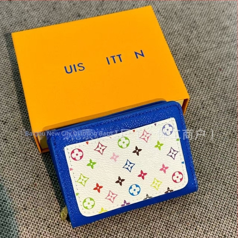 PU bőrű kártyatartó több rekesszel, háromszín dizájn, unisex