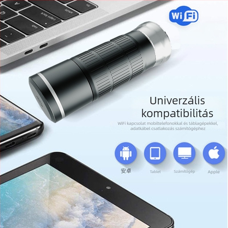 HD hordozható digitális mikroszkóp okostelefonokra, 1000x nagyítás, ipari karbantartási videó mikroszkóp