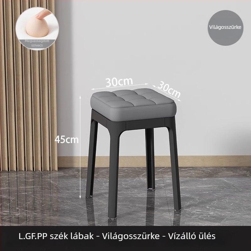 Modern kárpitozott taburet puha párnázással, otthoni használatra, ideális nappaliba és hálószobába, elegáns megjelenés és helytakarékos tárolás