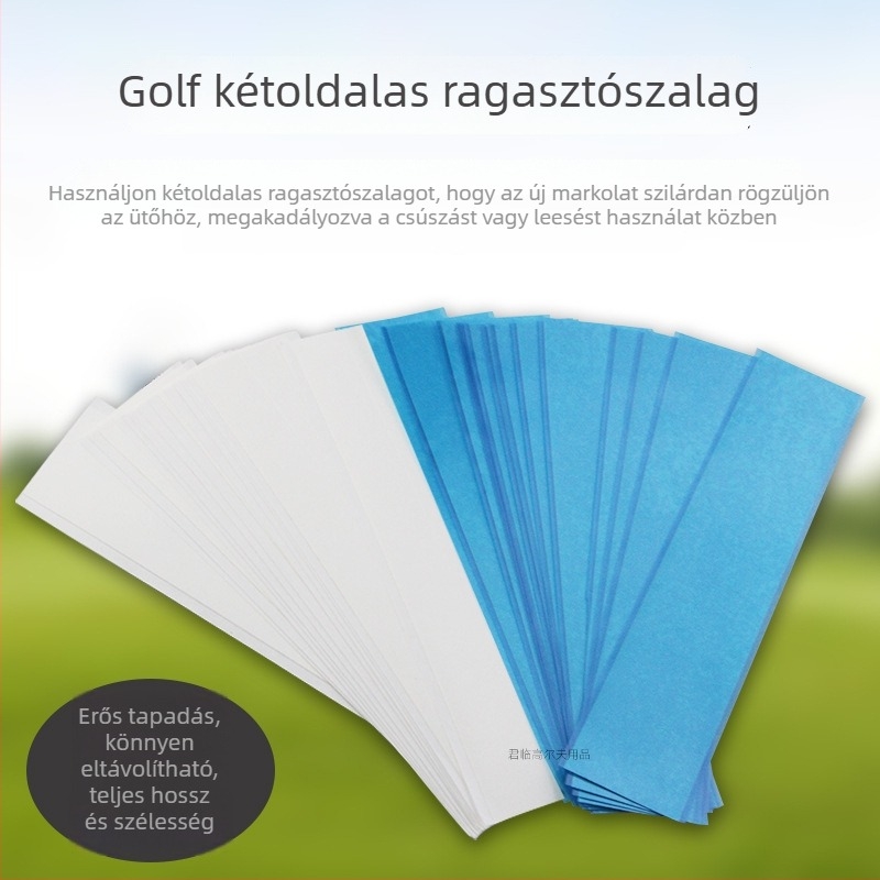 Golf grip csere kétoldalas ragasztószalag — erős tapadás, könnyen eltávolítható, nem károsítja a klub nyelét