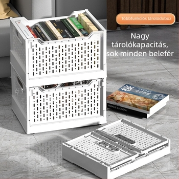 Összecsukható műanyag tároló doboz kerekkel – ágy alatt rendező ruhák, játékok, nassolnivalók и könyvek számára