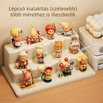Átlátszó akril kiállító doboz babáknak – pormentes tároló a figuráknak mystery boxokhoz