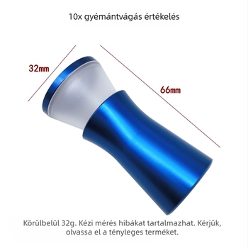 Nagyfelbontású megfigyelő tükör nyolc szívvel, nyolc nyíllal, ékszerüzletek számára — a gyémánt vágásának minőségének megfigyelése, értékelés és nagyítás