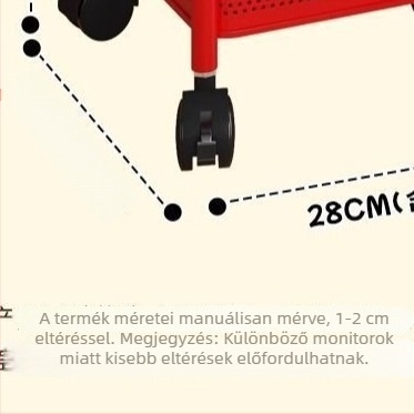 Forgó snack- és játék tároló kocsi, 5‑rétegű hordozható, multifunkcionális szervező otthonra és hálószobára