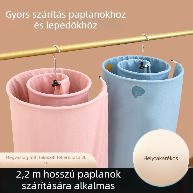 Spirál típusú, nagy kör alakú forgó ruhaszárító állvány balkonhoz, rozsdamentes acélból