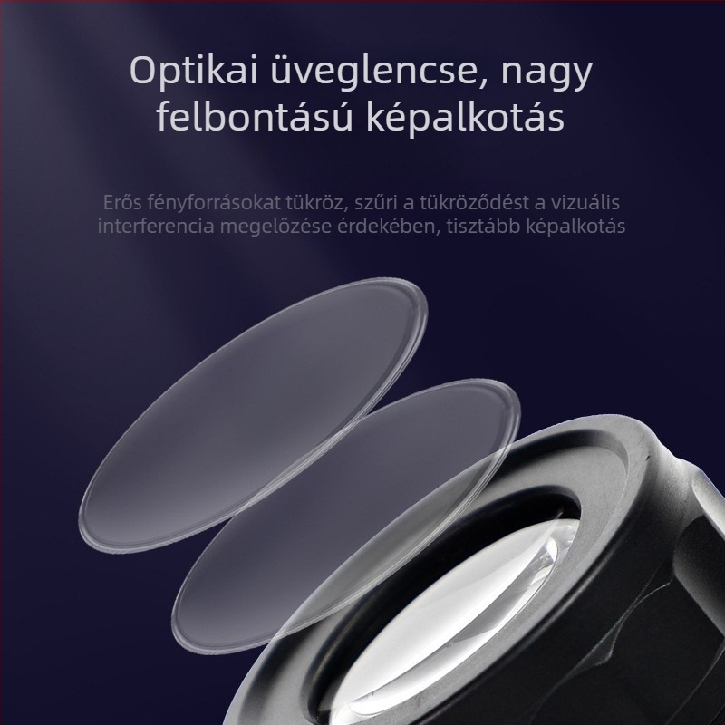 USB újratölthető nagyító LED világítással, üvegből készült henger, mérővonal, hordozható 10x nagyítás, érmék és textíliák pontnyomtatása