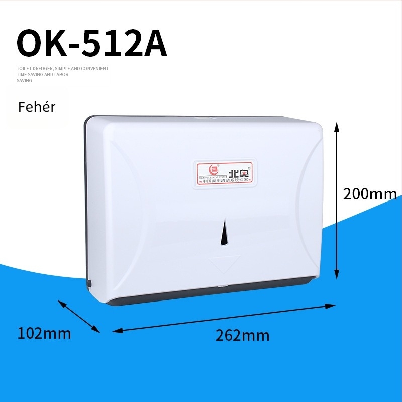 OK-501 ABS falra szerelhető tekercses toalettpapír tartó, vízálló fürdőszobába