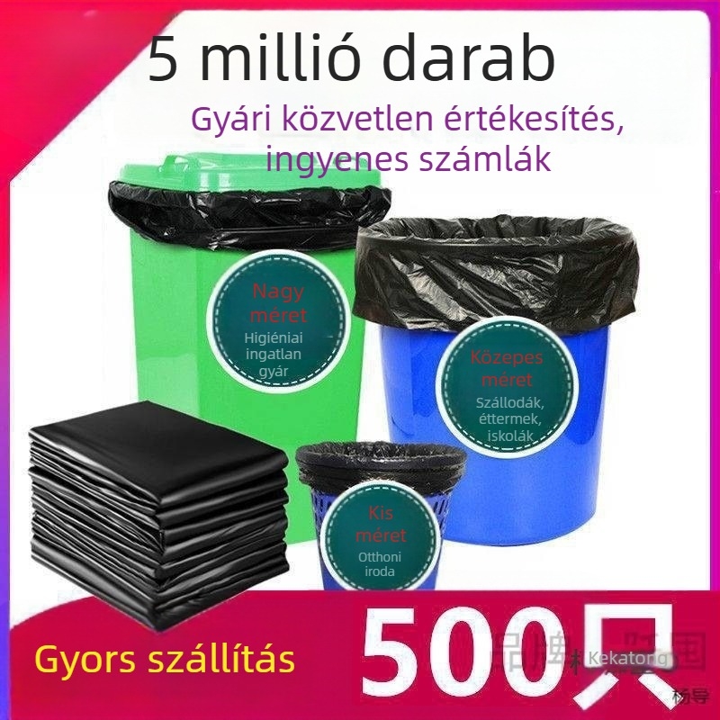 Nagy méretű, extra vastag szemeteszacskók, konyhákhoz, szállodákhoz, ingatlanüzemeltetéshez, iskolákhoz, kereskedelmi használatra, nagy kapacitású