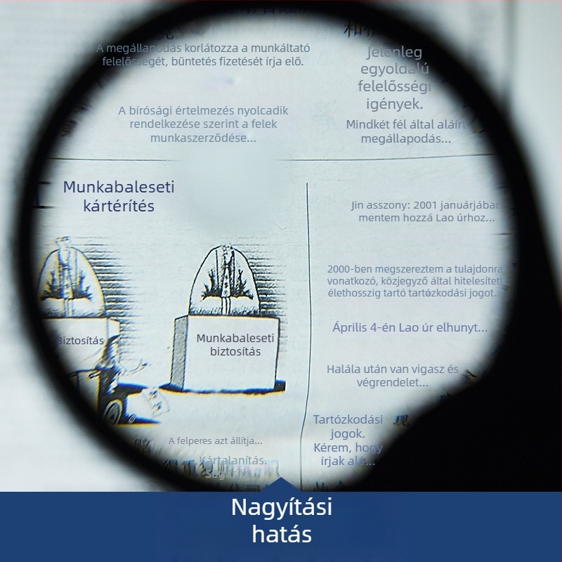 Asztali klipsz-nagyító világítással, HD optikai lencsével mobiltelefonok áramkörök javításához és kozmetikai feladatokhoz
