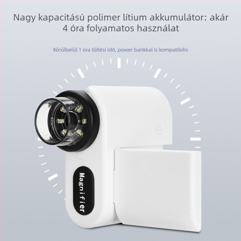 Hordozható kézi mikroszkóp gyerekeknek, elektronmikroszkóp baktériumok megfigyelésére, általános iskolások számára