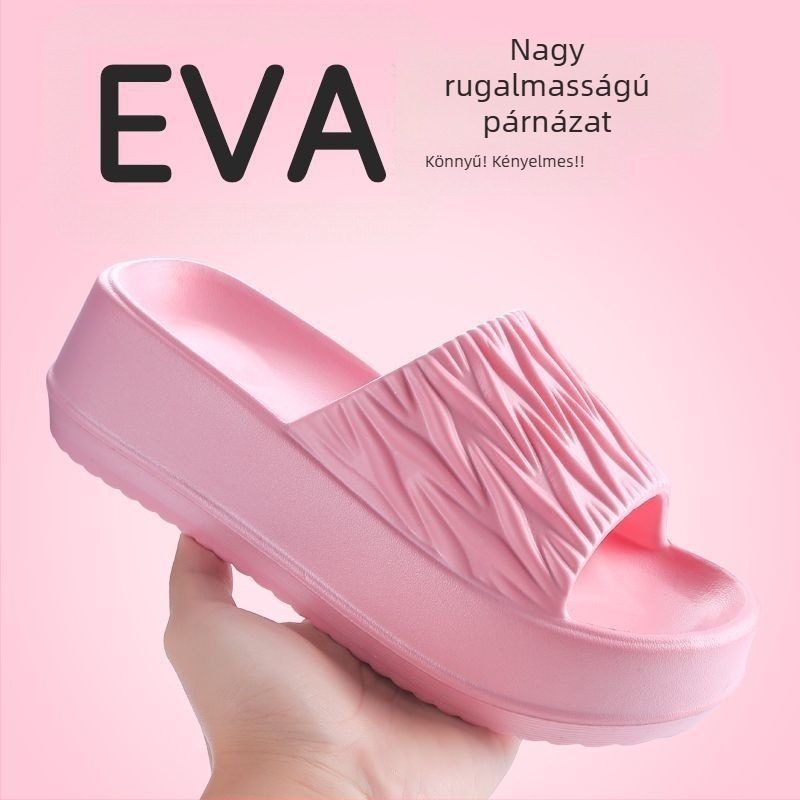 Női EVA papucsok - 2025 nyár, sokoldalú vastag talpú beltéri és kültéri viselet, csúszásmentes strandcipők