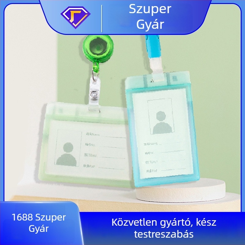 Személyre szabott orvosi és ápolói igazolványtartó nyakpánttal, azonosító- és hozzáférési kártya tartó