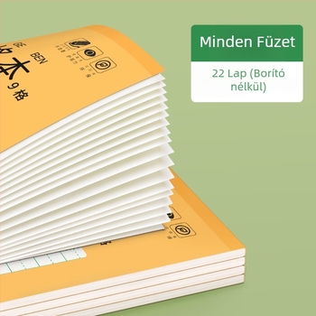 32K-os négyzetrácsos füzet kínai karakterek írására és Pinyinhez, óvodától általános iskoláig, 50 oldal, rajzfilm stílusú borító