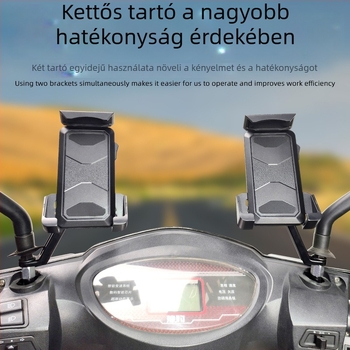 Jobboldali mobiltartó elektromos kerékpárokhoz és motorkerékpárokhoz, a jobb oldali visszapillantóra szerelve