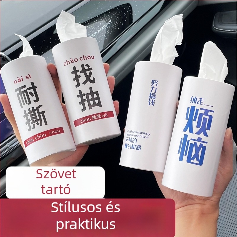 Személyre szabott autós zsebkendő-tartó — többfunkciós belső zsebkendő-doboz, levehető ülés-stílusú rekesz, dekoratív kiegészítő férfiak számára