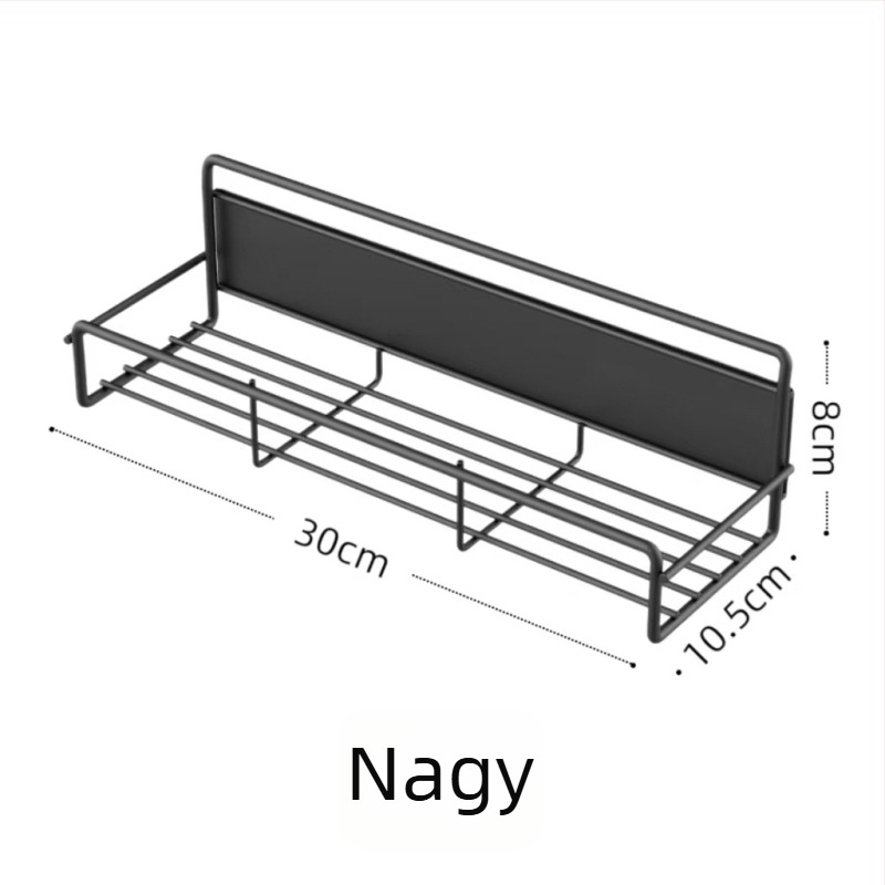 Mágneses hűtőszekrény polc, négy szinttel, fúrás nélkül