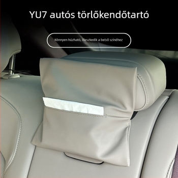 Bőr zsebkendő tartó Xiaomi Yu7-hez – ülés hátuljára, autó belső dekoráció