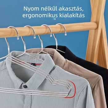 Rozsdamentes acél ruhatartó, vastagított, varrat nélküli, csúszásmentes, otthoni ruhaszárító állvány