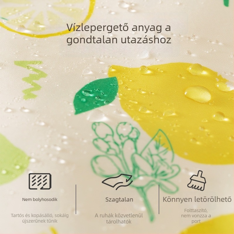 Ruhaösszehúzó tároló táska utazáshoz, vízálló poggyász-tároló, nagyméretű