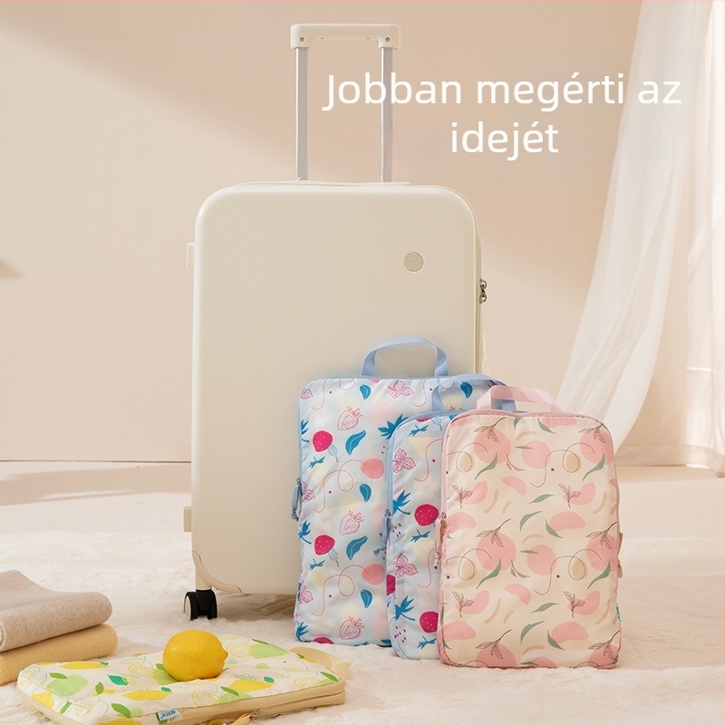 Ruhaösszehúzó tároló táska utazáshoz, vízálló poggyász-tároló, nagyméretű