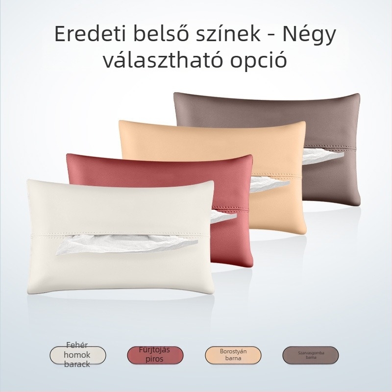 Autós zsebkendő-doboz, függő szervező a hátsó üléshez, zsebkendő tároló táska
