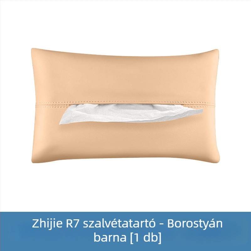 Autós zsebkendő-doboz, függő szervező a hátsó üléshez, zsebkendő tároló táska