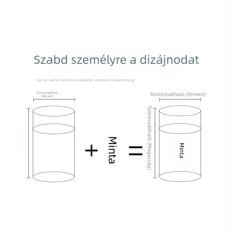 Henger alakú autózsebkendő-doboz logóval testreszabható, méret 18×6,8 cm