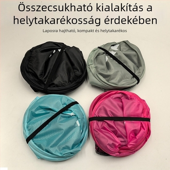 Összecsukható, nagy kapacitású mosókosár rozsdamentes acélból