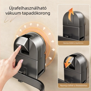 Fali szerelhető, összecsukható szennyeskosár fürdőszobába