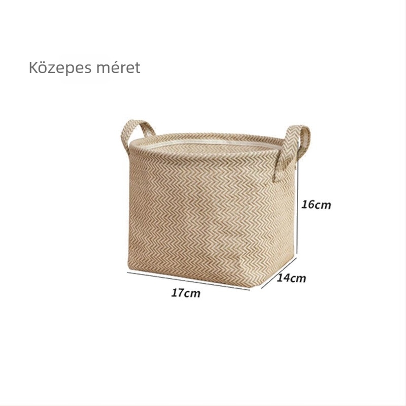 Nagy kapacitású vízálló tárolókosár nappalira, összecsukható, többfunkciós