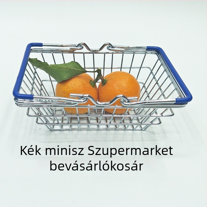 Mini vasból készült tároló kosár gyerekeknek, dekoratív, több színű, közepes méretű