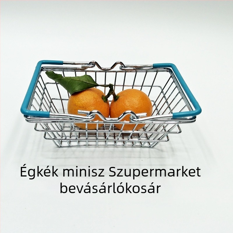 Mini vasból készült tároló kosár gyerekeknek, dekoratív, több színű, közepes méretű