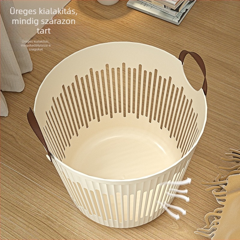Fürdőszobai piszkos ruhák kosara, nagy mosókosár, modern minimalista tárolóedény