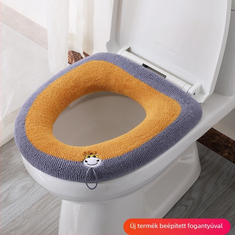 Plüss vécéülés párna, mosható, cipzárral, négy évszakos