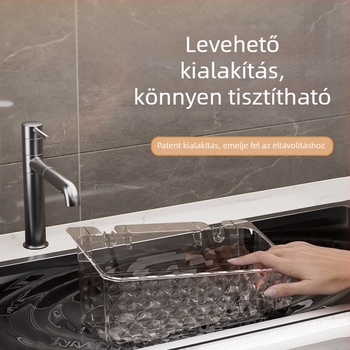 Fürdőszobai falra szerelhető vákuumos tároló, fúrás nélkül, fogkefék és poharak számára