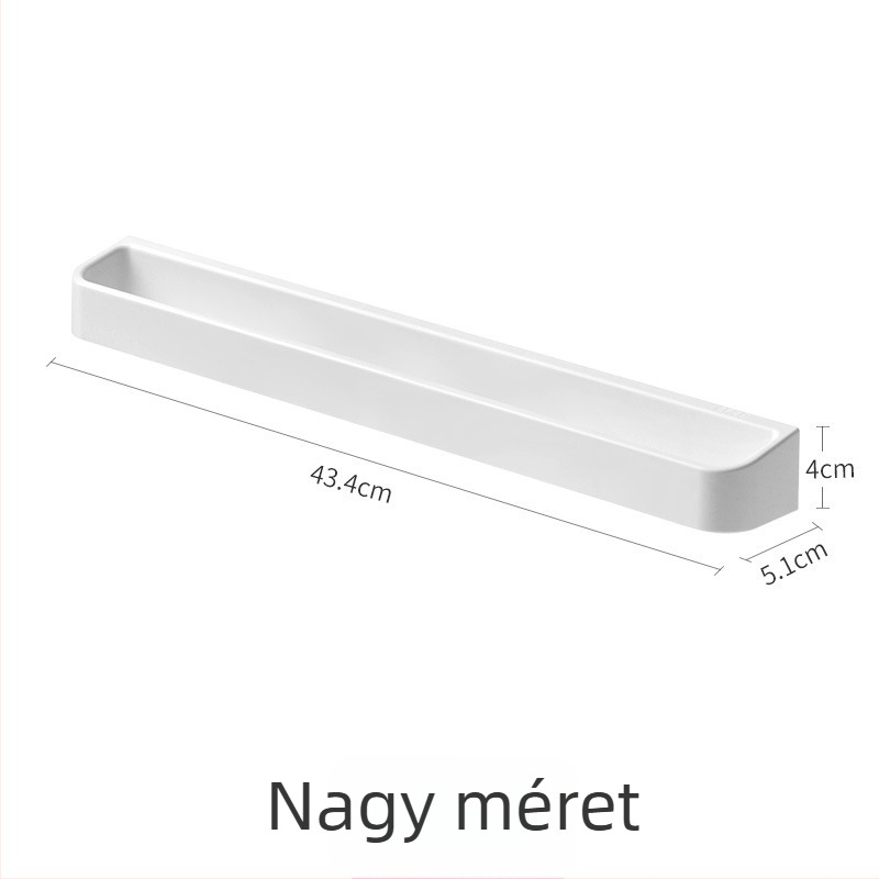 Falra szerelhető fürdőszobai papucs- és cipőorganizer, lyukasztás nélküli ragasztás, lefolyóval