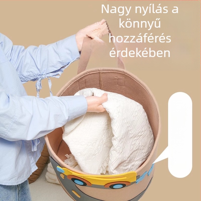 Gyerekeknek készült plüss játékok tárolója filcből, nagy kapacitású, otthoni rendszerezéshez