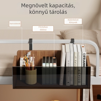 Függő tárolókosár az emeletes ágy oldalához, kék