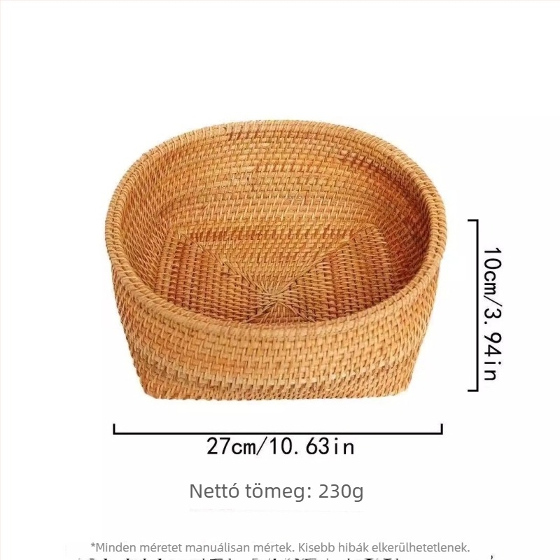 Rátánból szőtt gyümölcs- és nasi kosár, kenyér- és zsemle kosár, asztali szervező