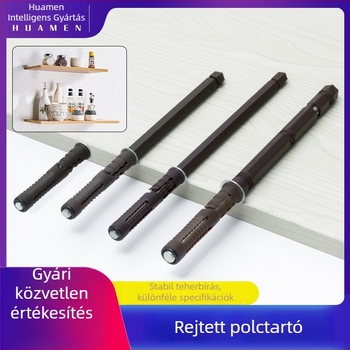 Rejtett falra szerelhető polctartó expanziós csavarokkal és hosszú csapokkal