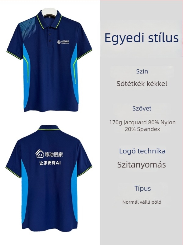 Nyári galléros polo felső, egyedi méretre szabott, színblokkolt munkaruházat, lélegző rövid ujjú, uniszex